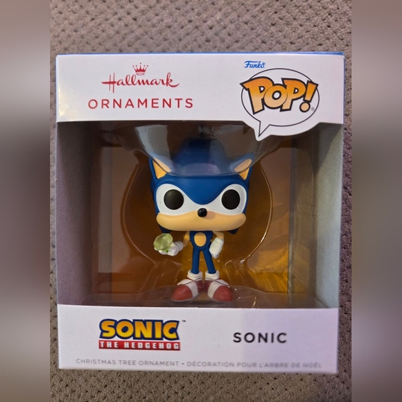 Hallmark Sonic the Hedgehog Emerald Funko POP Christmas Ornament New In Box 2025 - Picture 6 of 14